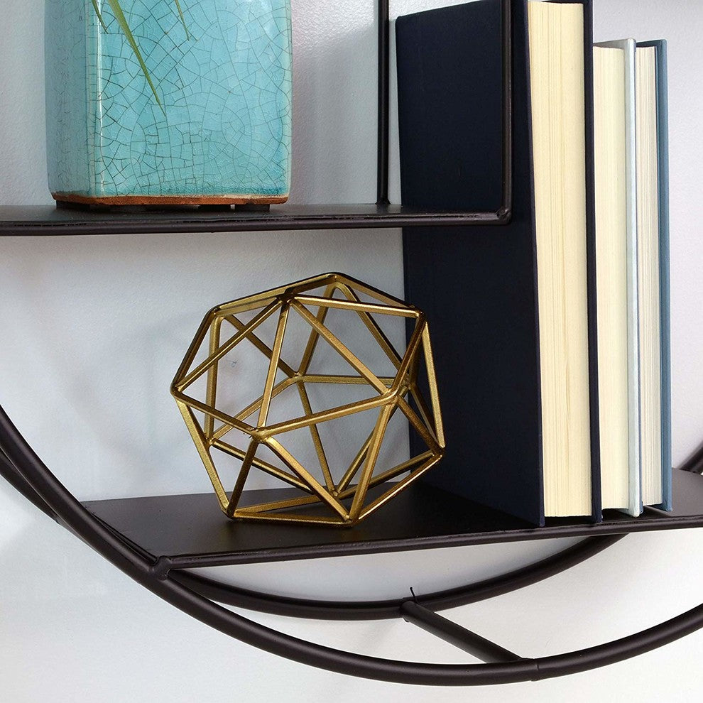 Round Floating Wall Shelf 21.5 Inches Diameter