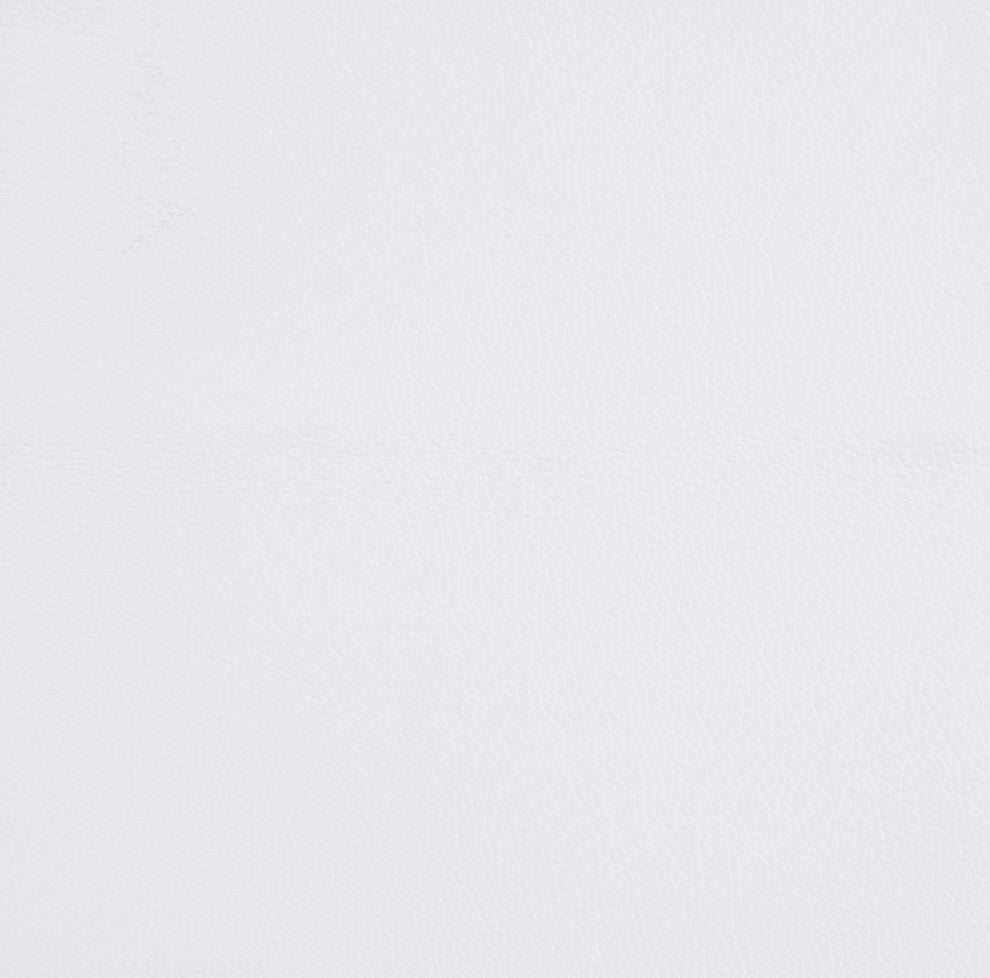 Prato Genuine Italian Leather Modern Chair, White