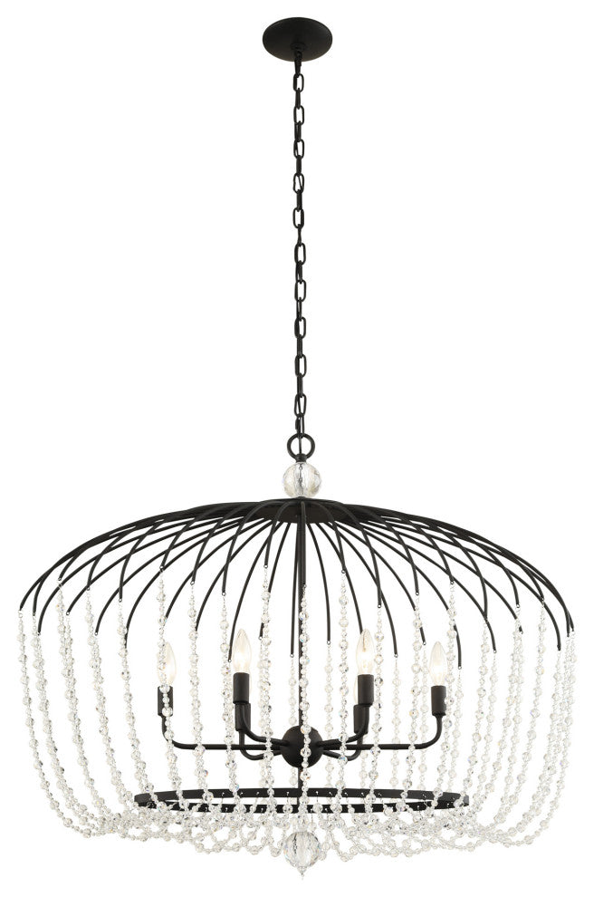 Varaluz-343N06MB-Six Light Pendant Havana Gold