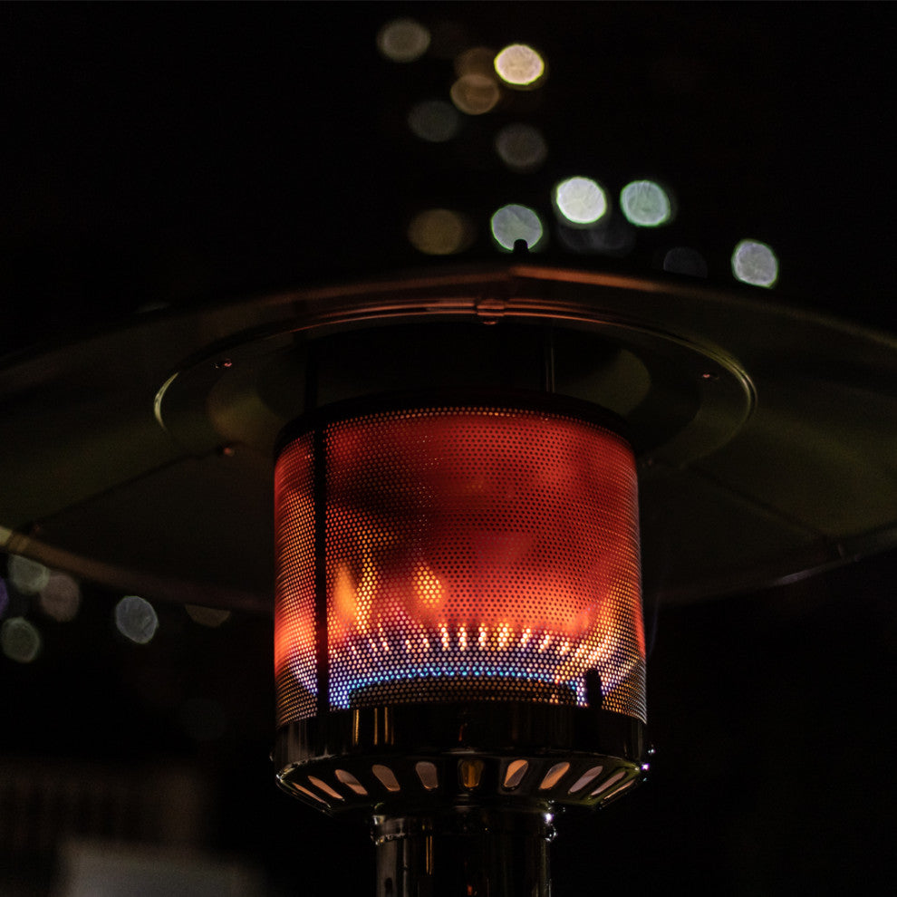 Legacy Heating 47,000 BTU Standing Patio Heater, Stainless Steel