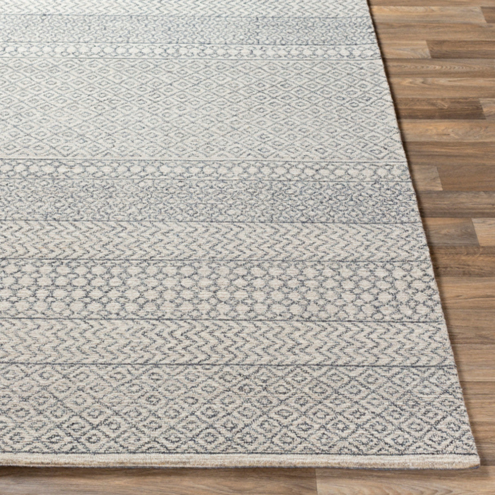 Surya Maroc MAR2301 Bohemian Area Rug, Teal, 10' x 14' Rectangle