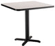 NPS Cafe Table, 36" Square, "X" Base, 30" Height, Grey Nebula