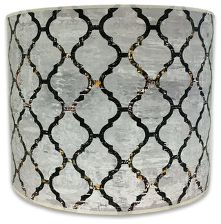 Handmade Lamp Shade, Moroccan Tile Textured Design