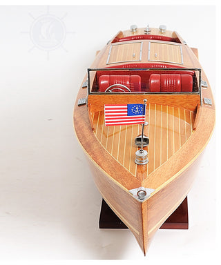 Chris Craft Runabout Wooden Handcrafted boat model