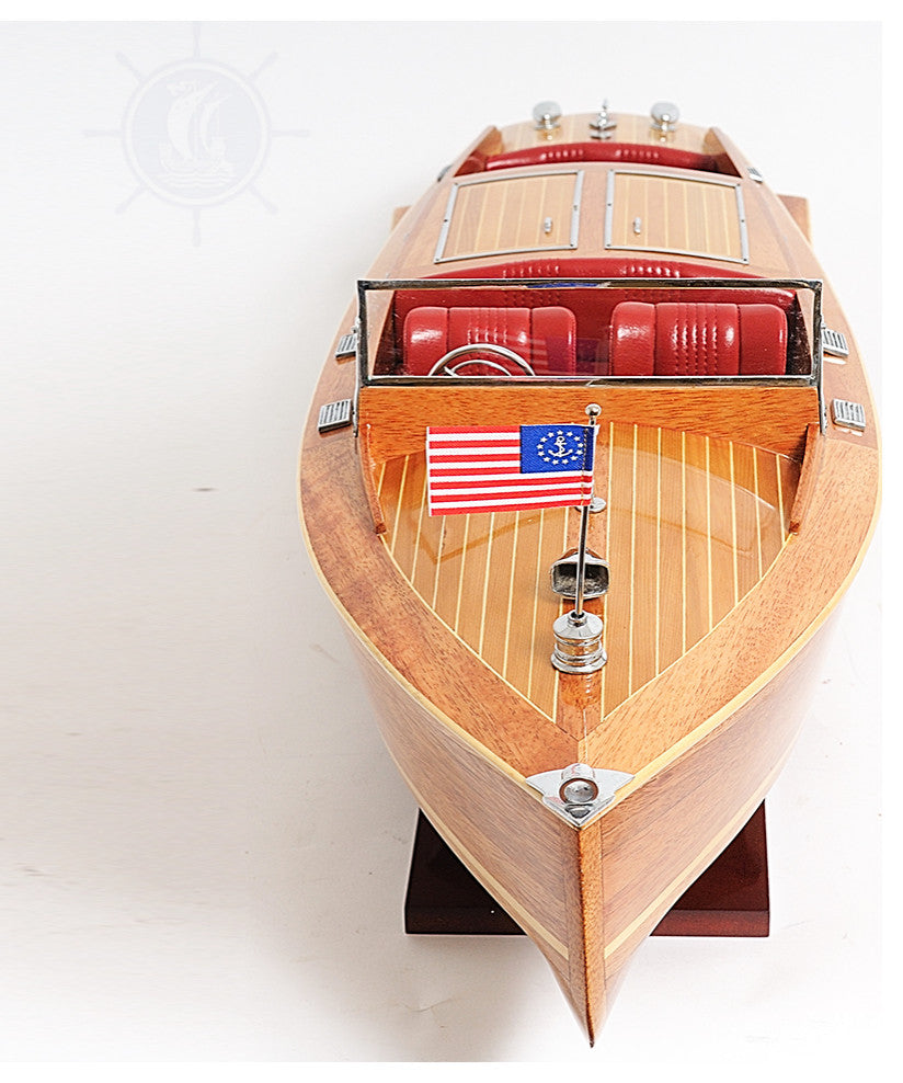 Chris Craft Runabout Wooden Handcrafted boat model