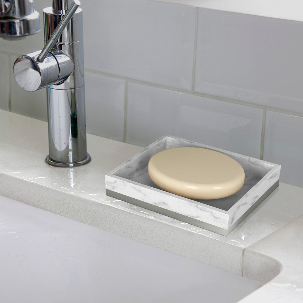 nu steel Misty Silver Collection Soap Dish