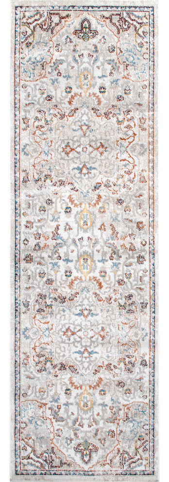 Nuloom Cady Machine Washable Transitional Area Rug, Beige 2'8"x8'