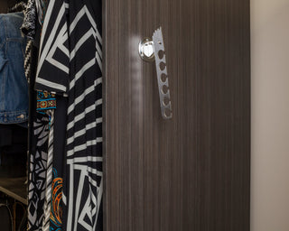 Hardware Resources 276LV Closet System 11" 6 Hook Laundry Valet - Polished