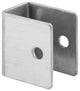 U-Bracket, For 1" Panels, Stainless Steel, Satin Finish, Fasteners