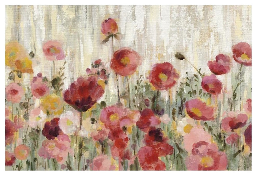 "Sprinkled Flowers Crop" Digital Paper Print by Silvia Vassileva, 26"x18"