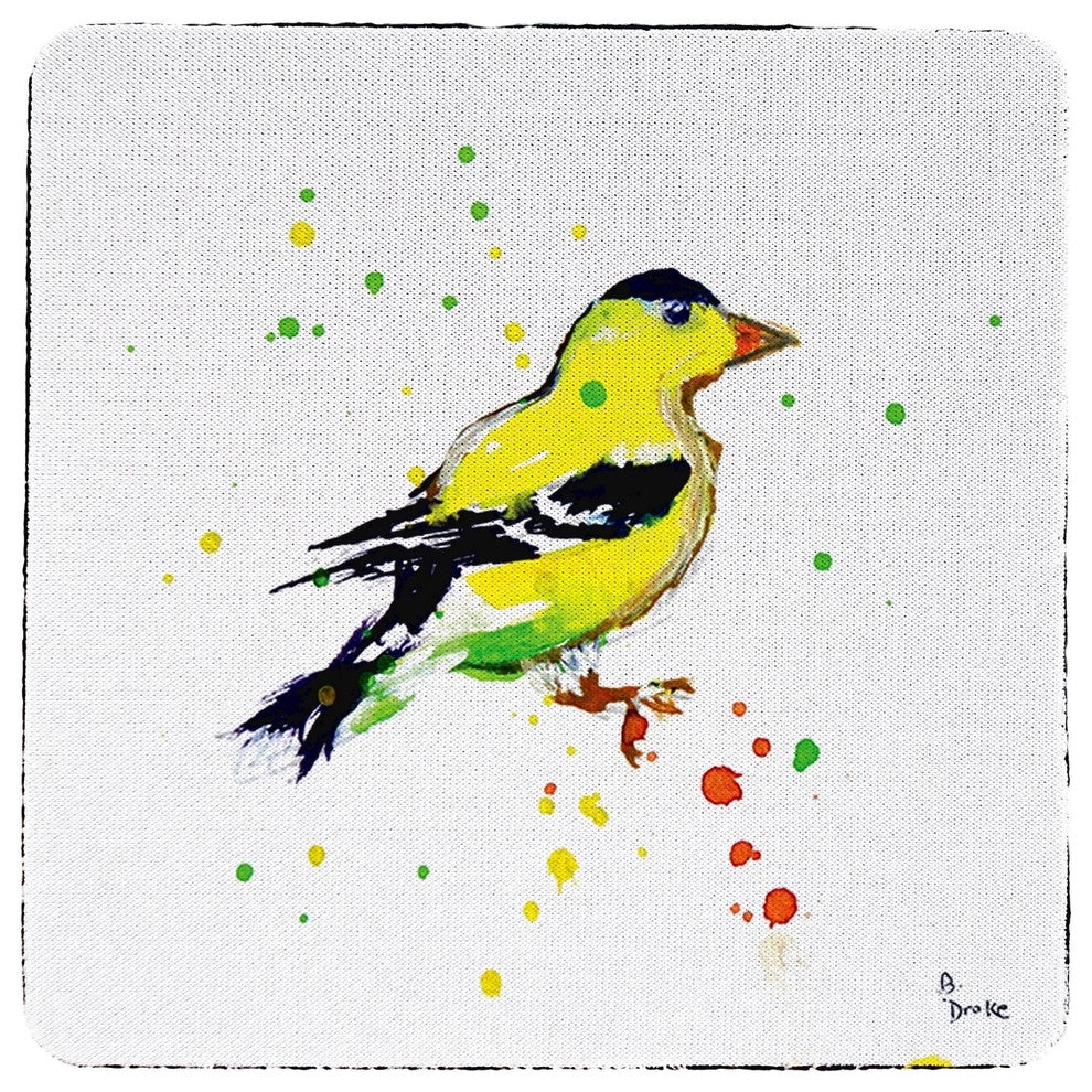 Betsy's Goldfinch Coaster - 3 Sets of 4 (12 Total)