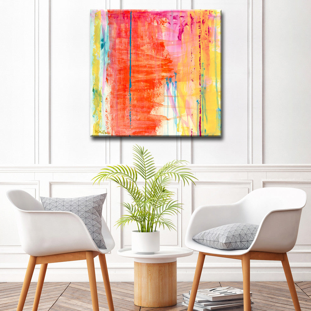 Translucent Color' Canvas by Leslie Owens, 40"x40"