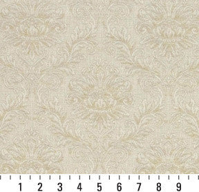Beige And Off White Flowers And Leaves Upholstery Fabric By The Yard