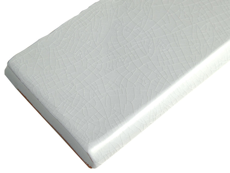 Antic Craquelle Bullnose Gris Soho Ceramic Wall Trim