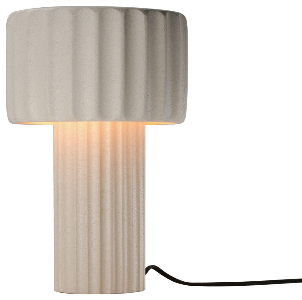 ET2 E25179 Delphi 14" Tall LED Accent Table Lamp - Sandstone