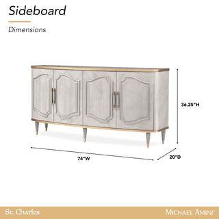 St. Charles Sideboard, Dove Gray