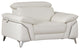 31" White Fashionable Leather Chair