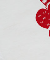 Valentine Print Napkin, Red, Set of 4