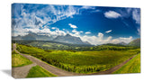 "Scottish Highlands" Panoramic View Landscape Wall Art, 60"x28", 1 Panel