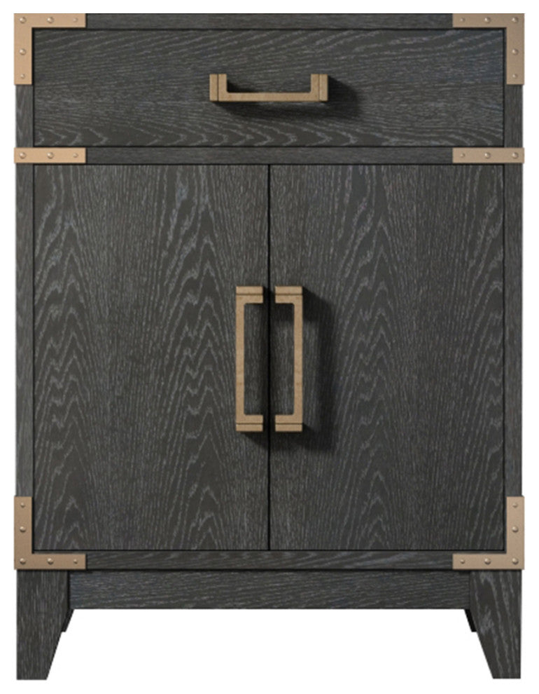 Laurel 24 in W x 18 in D Black Oak Single Bath Vanity