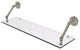 Prestige Que New 30" Floating Glass Shelf, Polished Nickel