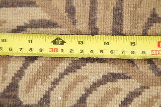 Art & Craft Oriental Hand-Knotted Indian Traditional Area Rug, Brown, 9'9"X7'11"