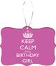 Keep Calm I'm a Birthday Girl Design Rectangle Christmas Tree Ornament