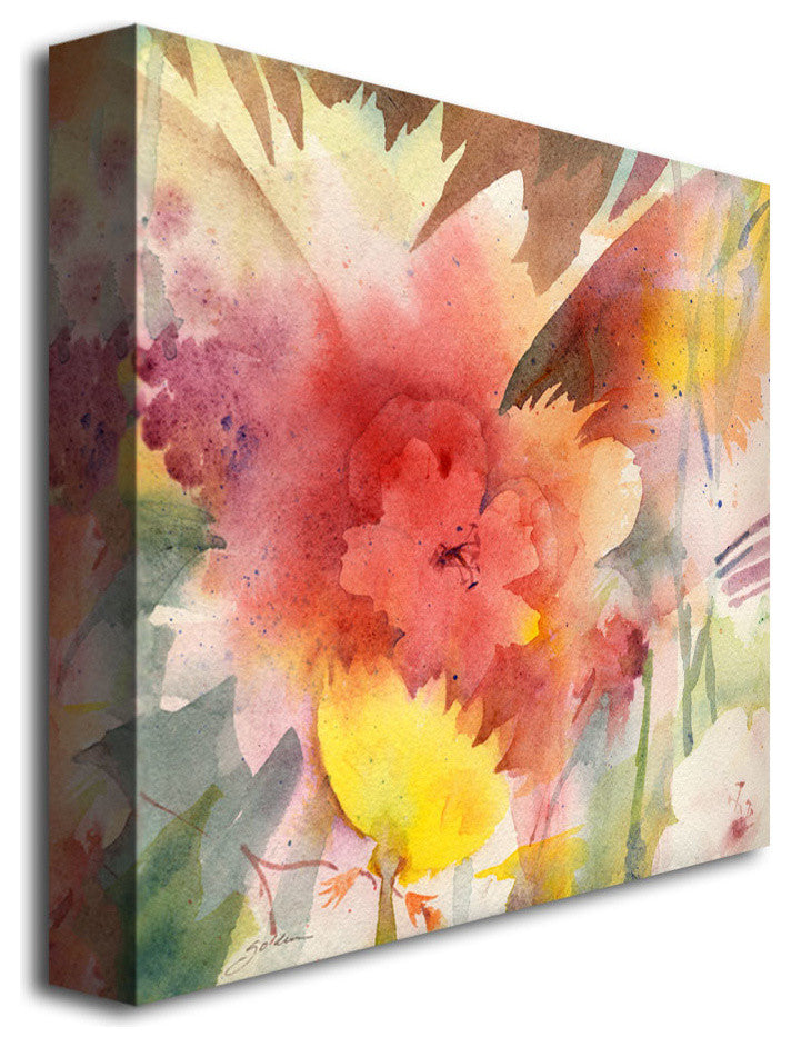 ''Hibiscus Shadows'' Canvas Art by Sheila Golden