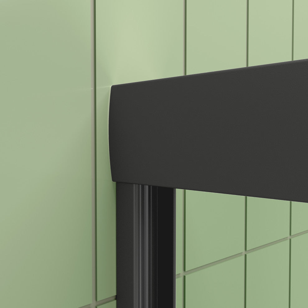 Biviere 60"x58" Sliding Bathtub Door, CrystalTech Treated 1/4" Tempered Glass