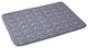 Arcadia Watercolor Herringbone Indigo Memory Foam Bath Mat