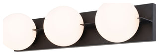 Parkview 3 Light Black Mid-Century Modern Bathroom Vanity Wall Fixture