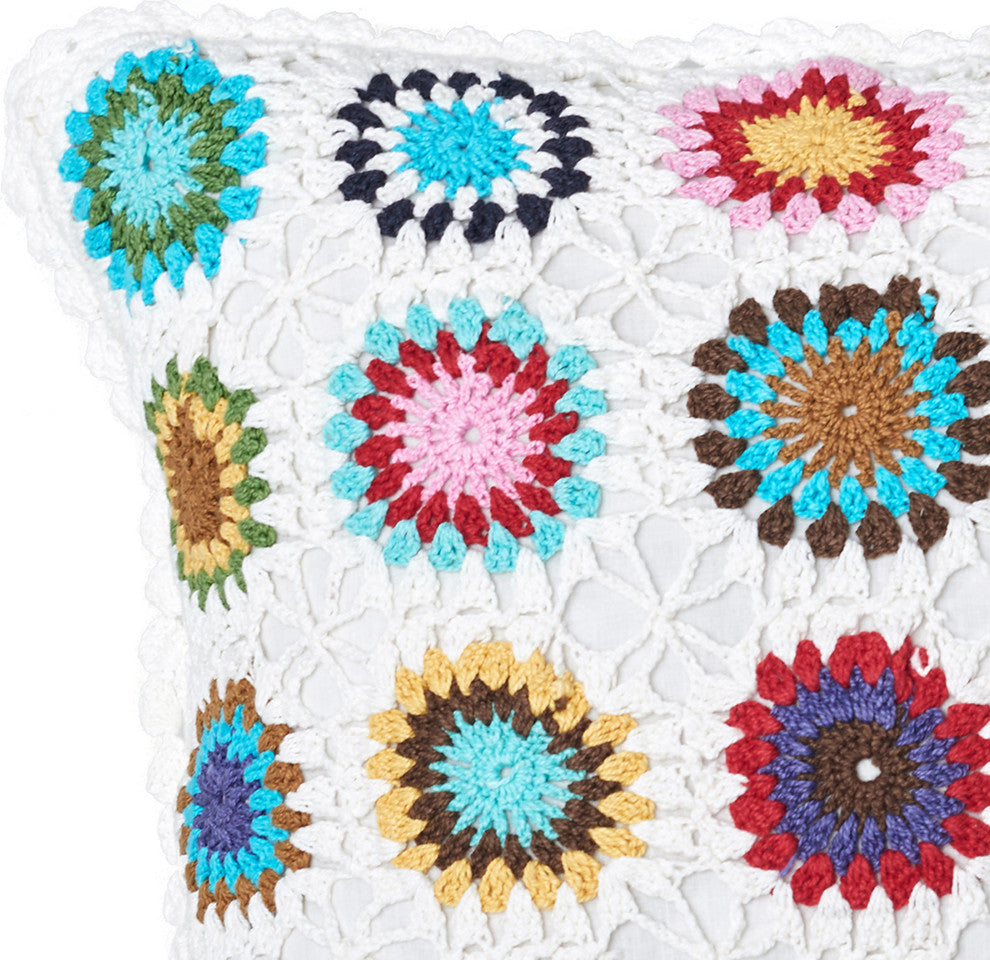 Grandma Crochet Pillow, 20"