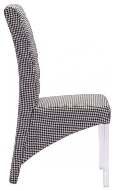 Zuo Modern Waldorf Dining Chair Houndstooth, Set of 2