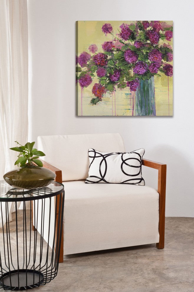 "Flower Remedy II" by Julie Joy Painting Print Wrapped Canvas, 48x48
