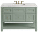 Breckenridge 48" Single Vanity, Smokey Celadon,  Eternal Jasmine Pearl Top