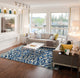 Weave & Wander Carini Rug, Blue Haze, 8'9" Round