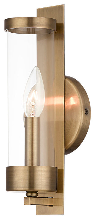 1 Light ADA Wall Sconce, Antique Brass