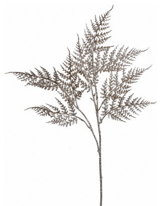 29" Champagne Glitter Asparagus Artificial Spray, 4 sprays per pack., 29"
