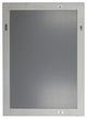 23" Wood Frame Mirror, Light Gray