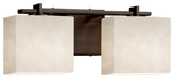 Clouds Era 2-Light Bath Bar, Rectangle, Bronze, Clouds, LED
