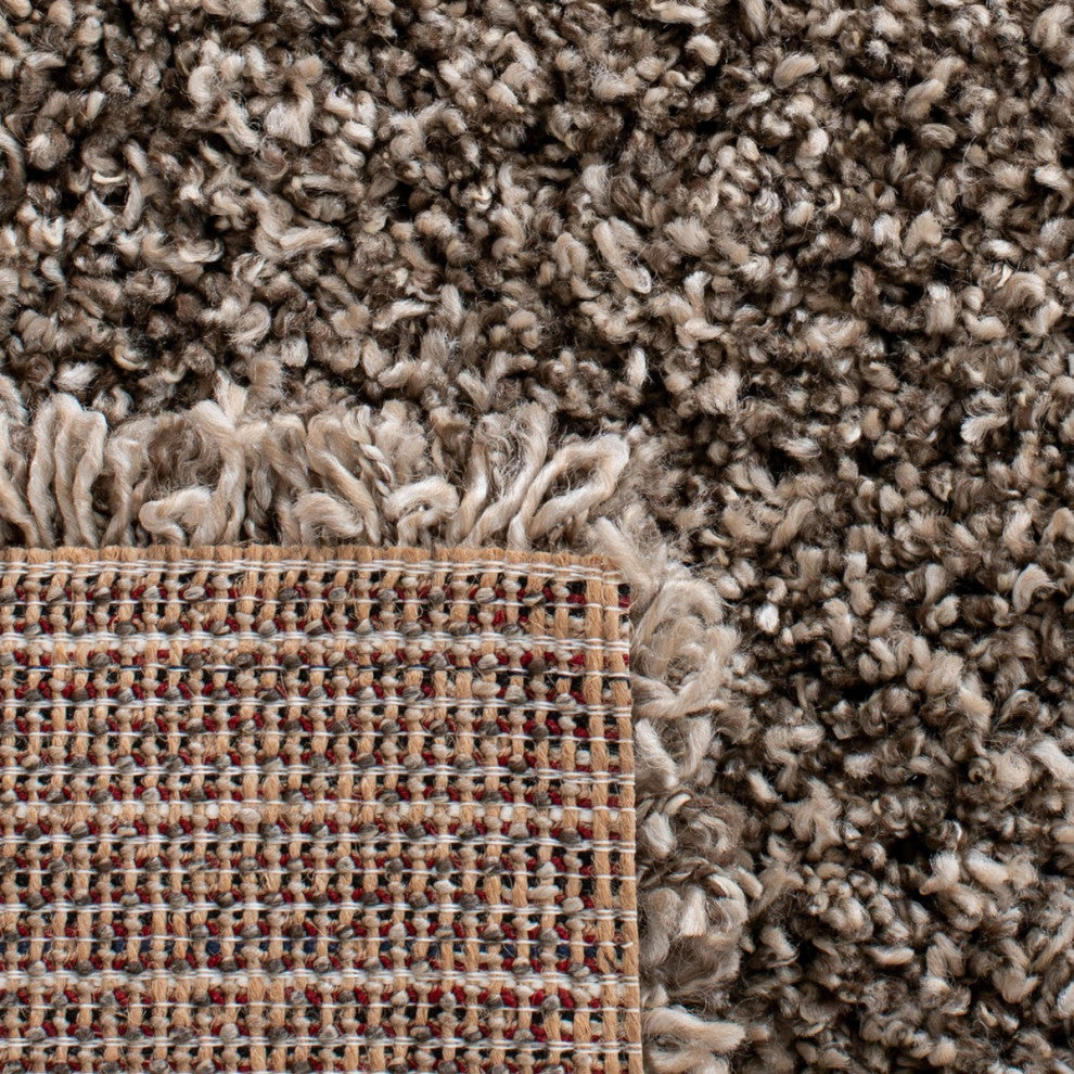Safavieh Evolution Shag Area Rug, EVO520, Brown, 5'3"x7'6"
