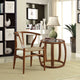 Modern Walnut Amish Dining Wood Armchair