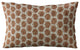 Plutus Brown Eyelashes Dot Luxury Throw Pillow, 18"x18"