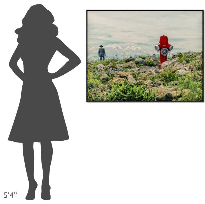 "Homesick" Framed Canvas Giclee by Ambra, 41x31"