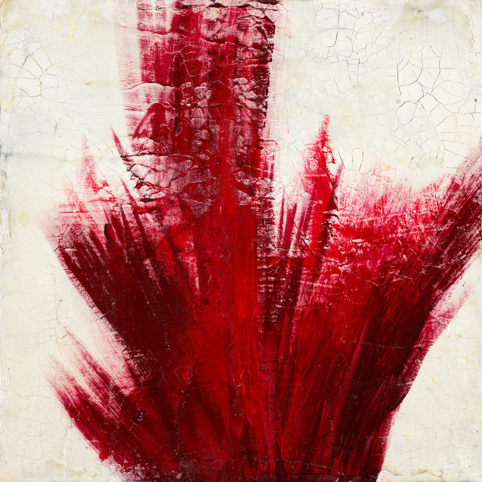 "Red Splash" Museum Mounted Canvas Print, 30"x30"