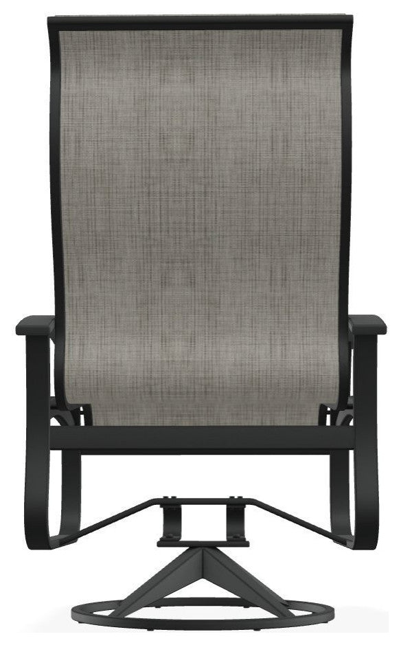 Belle Isle Sling Outdoor Swivel Rocker, Smoke/Graphite