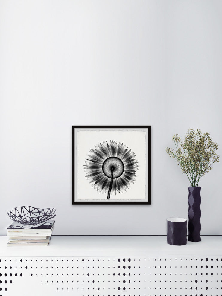 "Sunflower Petals" Framed Painting Print, 24x24