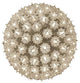 6" Lighted Silver Hanging Starlight Sphere Ball Christmas Decoration, Silver