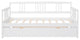 Gewnee Twin Size Wood Daybed with Twin Size Trundle in White