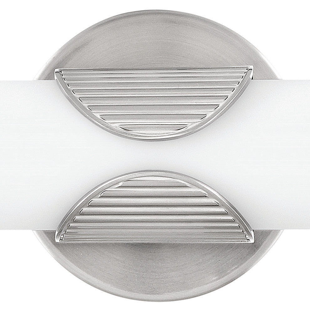 Hinkley Femi 22.5" Large LED Bath Vanity Light, Brushed Nickel+Etched Opal Glass